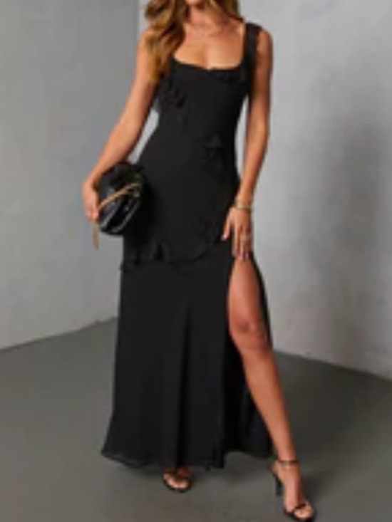 Vici Dresses & Skirts - Edine Tiered Chiffon Maxi Dress